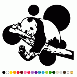 Stickers PANDA DORMEUR 2 Stickers PANDA DORMEUR 2