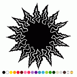 Stickers SOLEIL FLAMBOYANT SURF Stickers SOLEIL FLAMBOYANT SURF