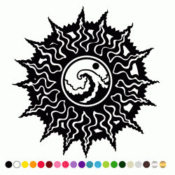 Stickers SOLEIL FLAMBOYANT SURF 2 Stickers SOLEIL FLAMBOYANT SURF 2