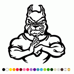 Stickers BAD DOG TREVE DE BAVARDAGE Stickers BAD DOG TREVE DE BAVARDAGE