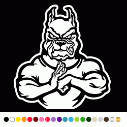Stickers BAD DOG TREVE DE BAVARDAGE NEGATIF Stickers BAD DOG TREVE DE BAVARDAGE NEGATIF