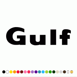Stickers GULF LETTRAGE Stickers GULF LETTRAGE