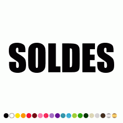 Stickers SOLDES LETTRAGE 2 Stickers SOLDES LETTRAGE 2