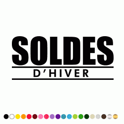 Stickers SOLDES D HIVER 2 Stickers SOLDES D HIVER 2