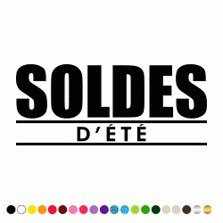 Stickers SOLDES D ETE Stickers SOLDES D ETE