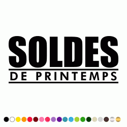 Stickers SOLDES DE PRINTEMPS Stickers SOLDES DE PRINTEMPS