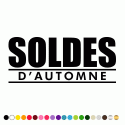 Stickers SOLDES DE D AUTOMNE Stickers SOLDES DE D AUTOMNE
