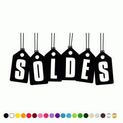 Stickers SOLDES SUSPENDU 2 Stickers SOLDES SUSPENDU 2