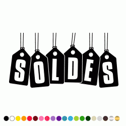 Stickers SOLDES SUSPENDU 3 Stickers SOLDES SUSPENDU 3