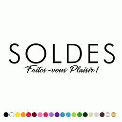 Stickers SOLDES FAITES VOUS PLAISIR Stickers SOLDES FAITES VOUS PLAISIR