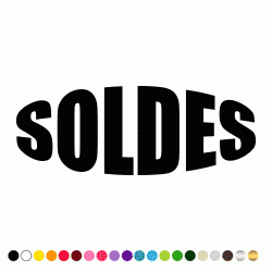Stickers SOLDES LETTRAGE 3 Stickers SOLDES LETTRAGE 3