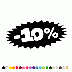 Stickers MOIN 10 POURCENT ETOILE SURPRISE Stickers MOIN 10 POURCENT ETOILE SURPRISE