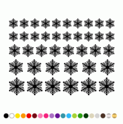 Stickers PLANCHE ETOILES DES NEIGES Stickers PLANCHE ETOILES DES NEIGES