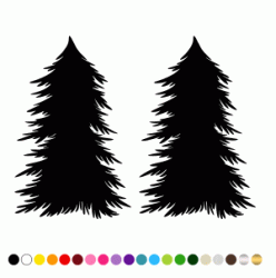 Stickers SILHOUETTE SAPIN DE NOEL Stickers SILHOUETTE SAPIN DE NOEL