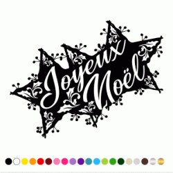 Stickers ETOILE JOYEUX NOEL 2 Stickers ETOILE JOYEUX NOEL 2