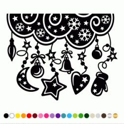 Stickers NUAGE SUSPENSION DE NOEL Stickers NUAGE SUSPENSION DE NOEL