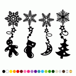 Stickers SUSPENSION JOYEUX NOEL 4 Stickers SUSPENSION JOYEUX NOEL 4