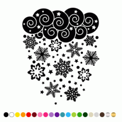 Stickers NUAGE ETOILES DES NEIGES Stickers NUAGE ETOILES DES NEIGES