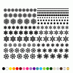 Stickers PLANCHE ETOILES DES NEIGES 2 Stickers PLANCHE ETOILES DES NEIGES 2
