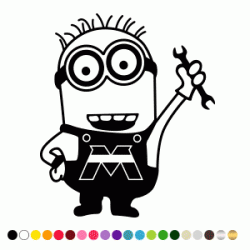 Stickers MINION MOTOBECANE Stickers MINION MOTOBECANE