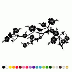 Stickers BRANCHE HIBISCUS Stickers BRANCHE HIBISCUS
