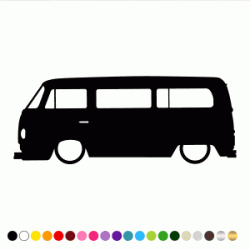 Stickers VOLKSWAGEN TRANSPORTER T2 VAN VITRES Stickers VOLKSWAGEN TRANSPORTER T2 VAN VITRES