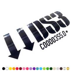 Stickers DS3 COFFRE ARRIERE Stickers DS3 COFFRE ARRIERE