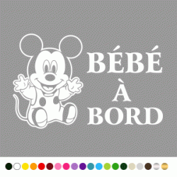 Stickers Bb à Bord Mickey Stickers Bb à Bord Mickey