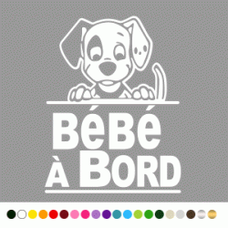 Stickers Bb à Bord Chien Stickers Bb à Bord Chien