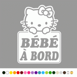 Stickers Bb à Bord Hello kitty Stickers Bb à Bord Hello kitty