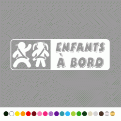 Stickers Signalétique Enfants à Bord 2 Stickers Signalétique Enfants à Bord 2