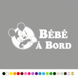 Stickers Bb à Bord Mickey 2 Stickers Bb à Bord Mickey 2
