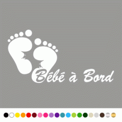 Stickers Bb à Bord pieds Stickers Bb à Bord pieds