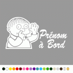 Stickers Prénom à Bord Simpson Stickers Prénom à Bord Simpson