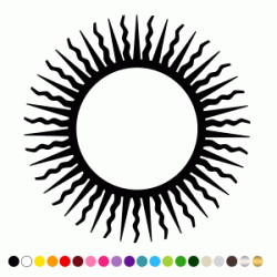 Stickers Soleil Rayonnant 4 Stickers Soleil Rayonnant 4