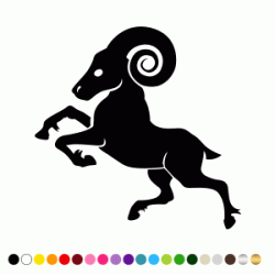 Stickers Silhouette Bélier Stickers Silhouette Bélier