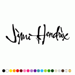Stickers Jimi Hendrix Signature Stickers Jimi Hendrix Signature