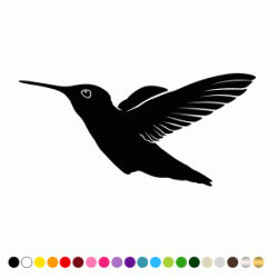 Stickers Silhouette Colibri Stickers Silhouette Colibri