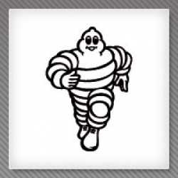 STICKERS PERSONNAGE MICHELIN 2 STICKERS PERSONNAGE MICHELIN 2