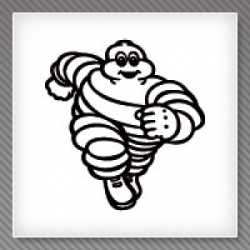 STICKERS PERSONNAGE MICHELIN 3 STICKERS PERSONNAGE MICHELIN 3