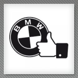 Stickers BMW POUCE GAUCHE Stickers BMW POUCE GAUCHE