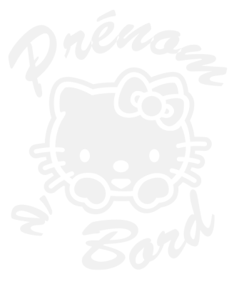 Stickers Bb à Bord Personnalisé Hello kitty Stickers Bb à Bord Personnalisé Hello kitty