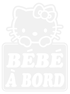Stickers Bb à Bord Hello kitty Stickers Bb à Bord Hello kitty