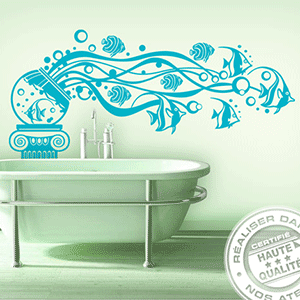 Stickers Aquarium Océan Stickers Aquarium Océan