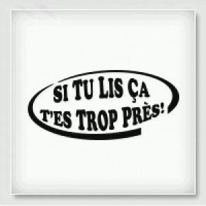 Stickers SI TU LIS CA Stickers SI TU LIS CA