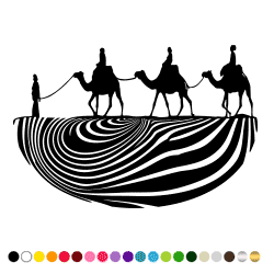 Stickers CARAVANNE DU DESERT Stickers CARAVANNE DU DESERT