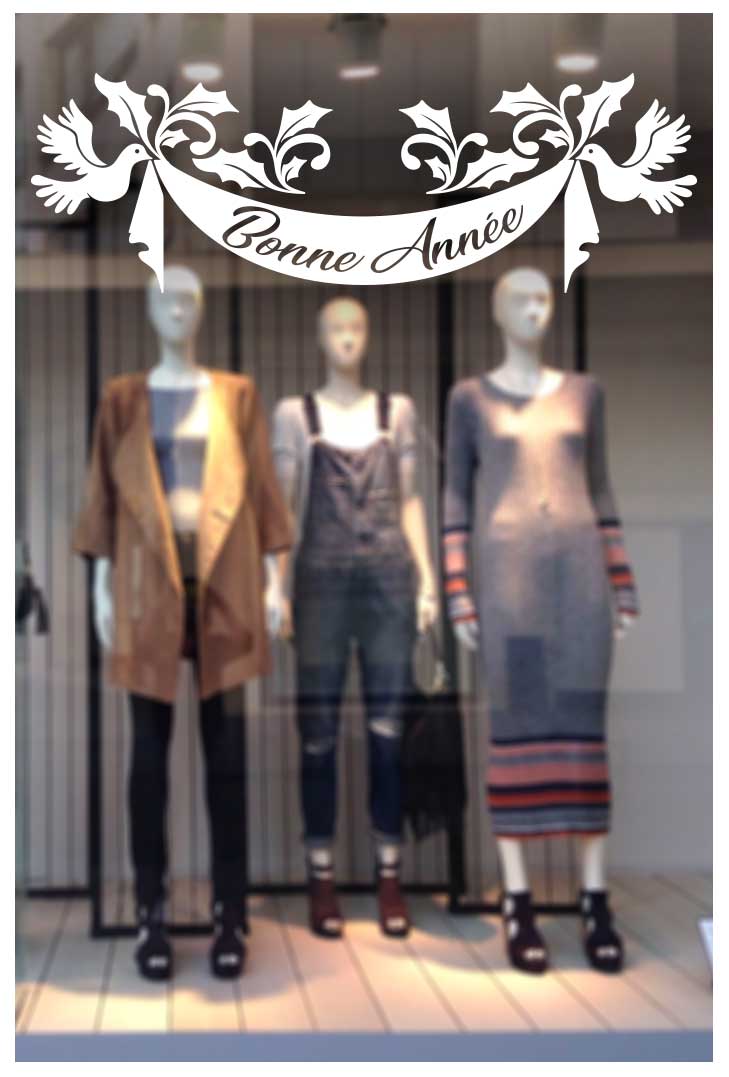 Stickers BANDEROLE A COLOMBES BONNE ANNEE Stickers BANDEROLE A COLOMBES BONNE ANNEE