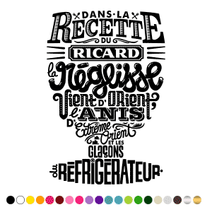 Stickers Dans la Recette du Ricard Stickers Dans la Recette du Ricard