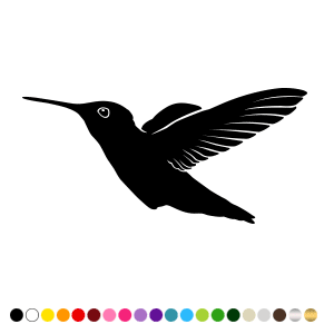Stickers Silhouette Colibri Stickers Silhouette Colibri