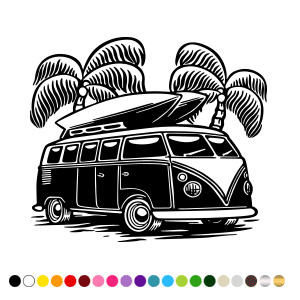 Stickers Van Surf Cocotier 2 Stickers Van Surf Cocotier 2